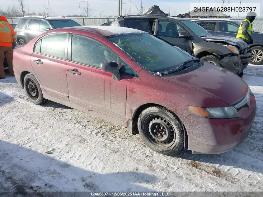 2HGFA16288H023797 2008 Honda Civic Dx/Dx-A