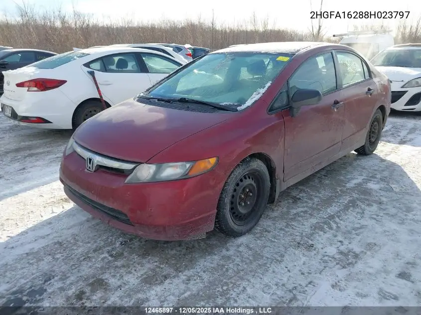 2HGFA16288H023797 2008 Honda Civic Dx/Dx-A