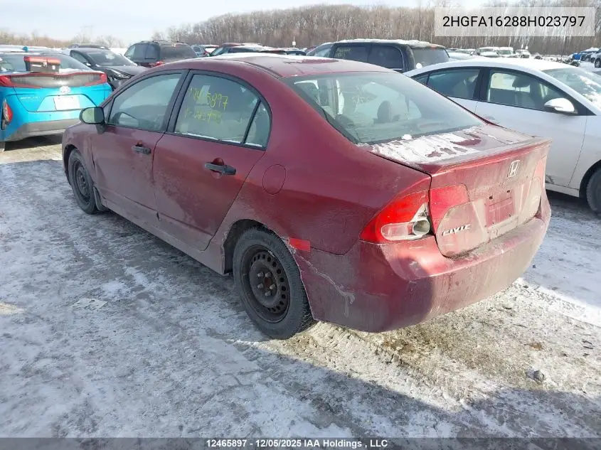 2HGFA16288H023797 2008 Honda Civic Dx/Dx-A