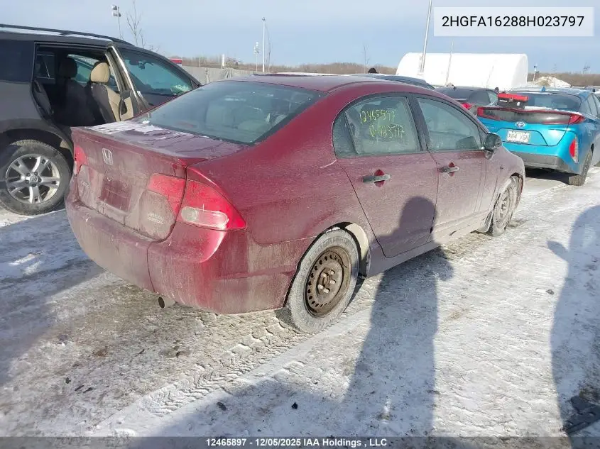 2HGFA16288H023797 2008 Honda Civic Dx/Dx-A
