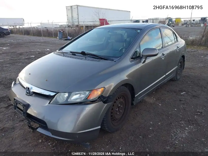 2HGFA16968H108795 2008 Honda Civic Ex-L