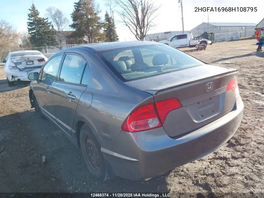 2HGFA16968H108795 2008 Honda Civic Ex-L