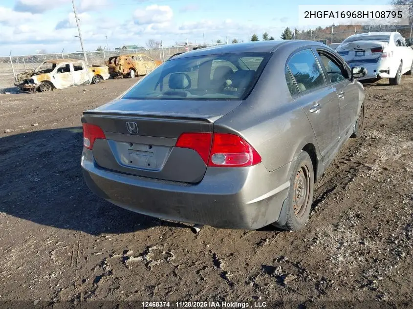 2HGFA16968H108795 2008 Honda Civic Ex-L