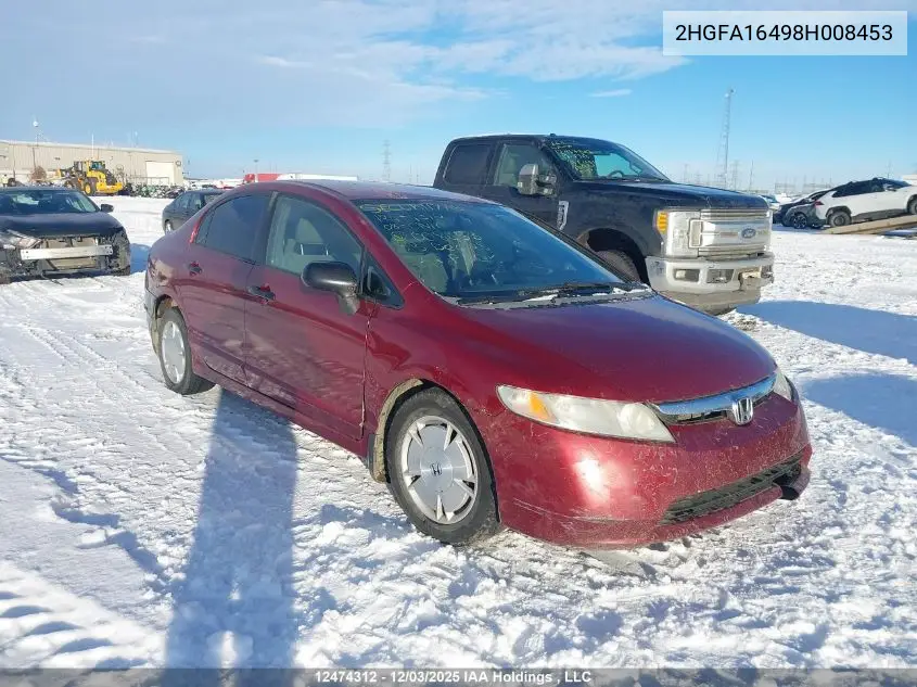 2HGFA16498H008453 2008 Honda Civic Dx-G
