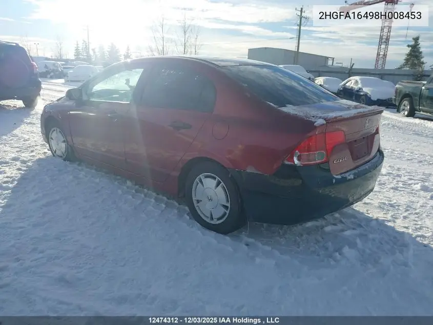 2HGFA16498H008453 2008 Honda Civic Dx-G