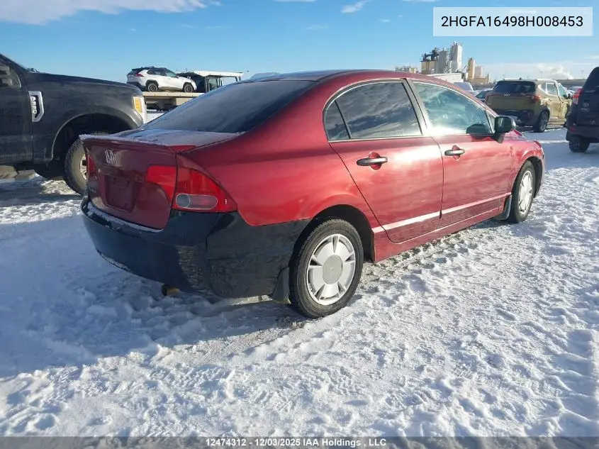 2HGFA16498H008453 2008 Honda Civic Dx-G