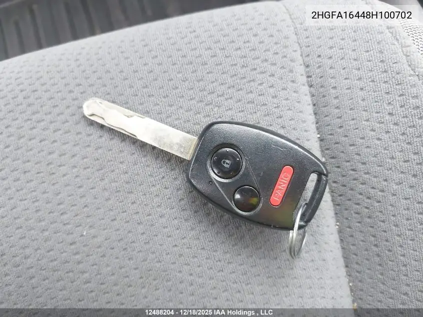 2HGFA16448H100702 2008 Honda Civic Dx-G