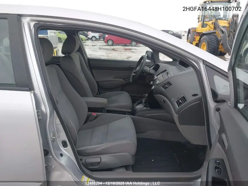 2HGFA16448H100702 2008 Honda Civic Dx-G
