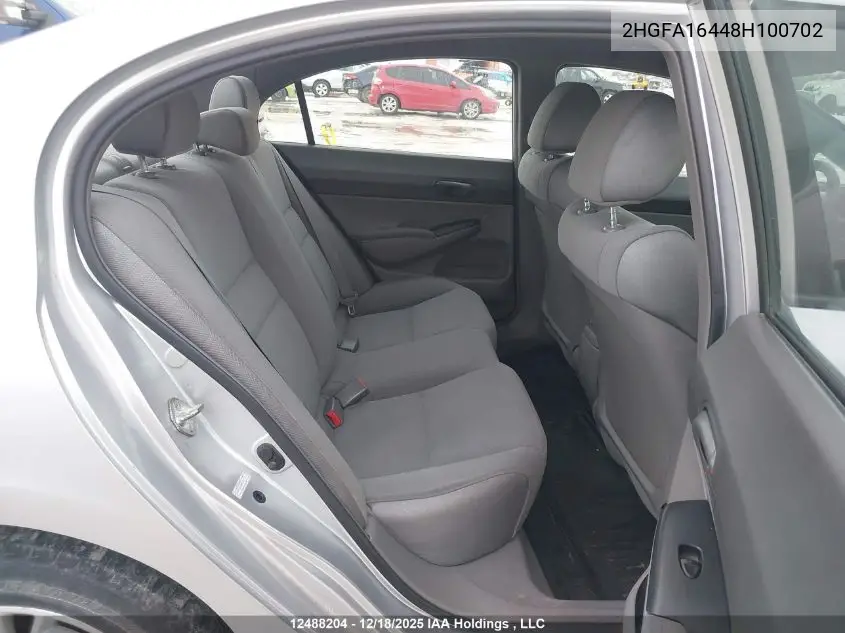 2HGFA16448H100702 2008 Honda Civic Dx-G
