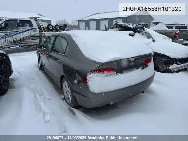 2HGFA16558H101320 2008 Honda Civic Lx