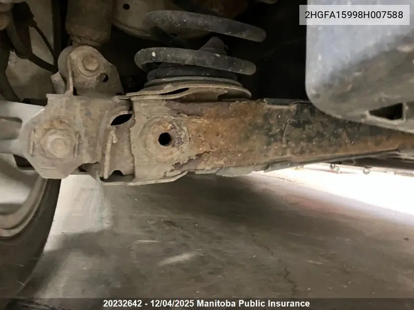 2HGFA15998H007588 2008 Honda Civic Ex-L