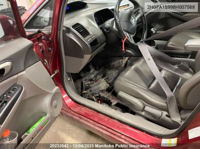 2HGFA15998H007588 2008 Honda Civic Ex-L