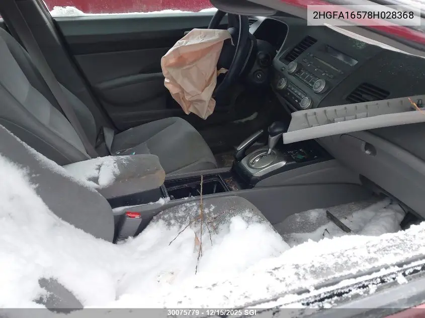 2HGFA16578H028368 2008 Honda Civic Lx