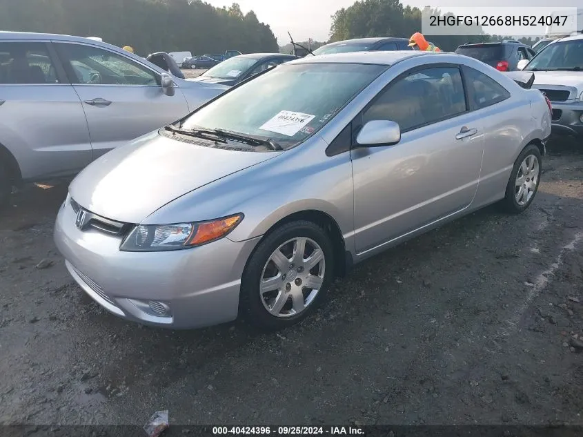 2HGFG12668H524047 2008 Honda Civic Lx