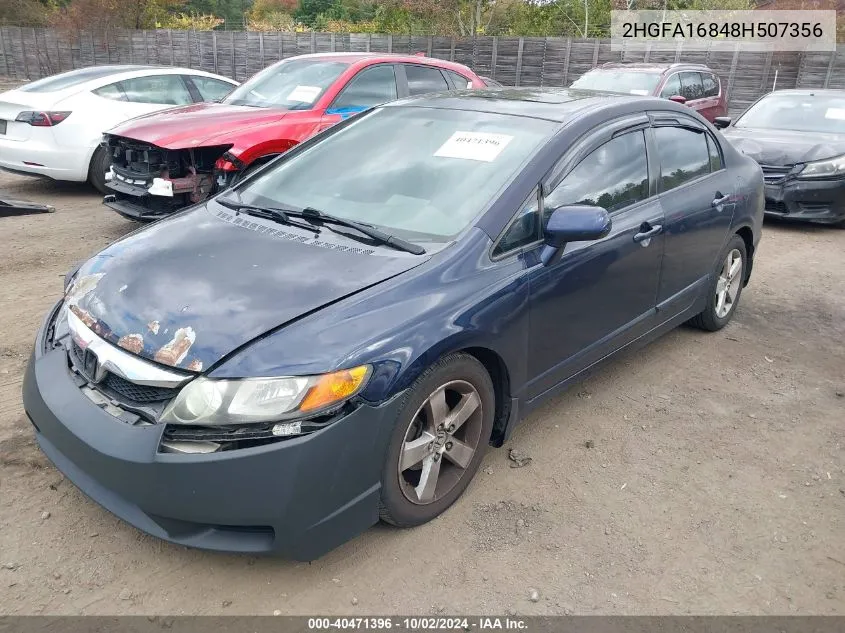 2HGFA16848H507356 2008 Honda Civic Ex