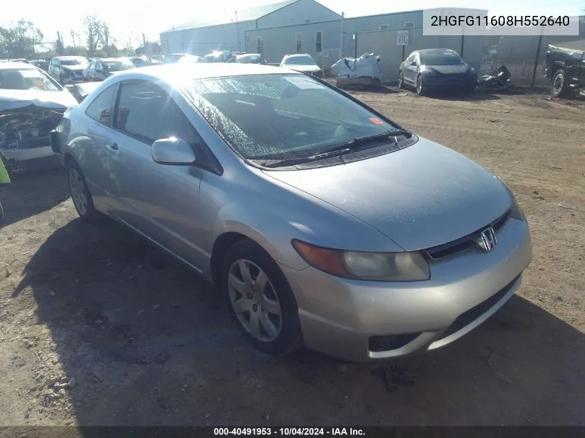 2HGFG11608H552640 2008 Honda Civic Lx