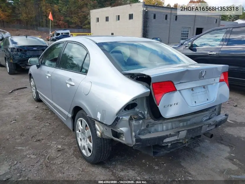 2HGFA16568H353318 2008 Honda Civic Lx