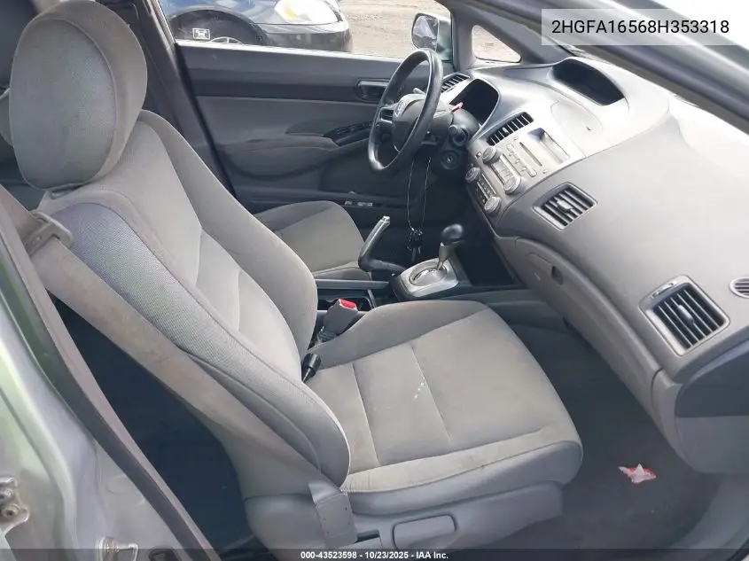2HGFA16568H353318 2008 Honda Civic Lx