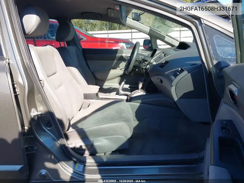 2HGFA16508H331671 2008 Honda Civic Lx