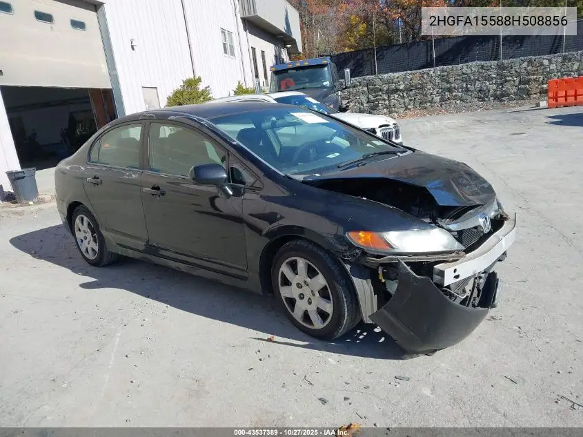 2HGFA15588H508856 2008 Honda Civic Lx