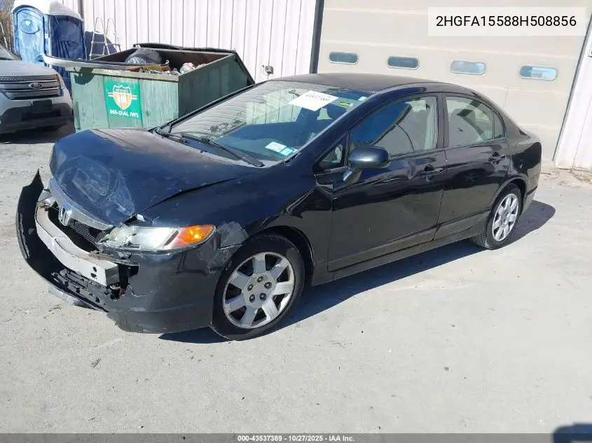 2HGFA15588H508856 2008 Honda Civic Lx