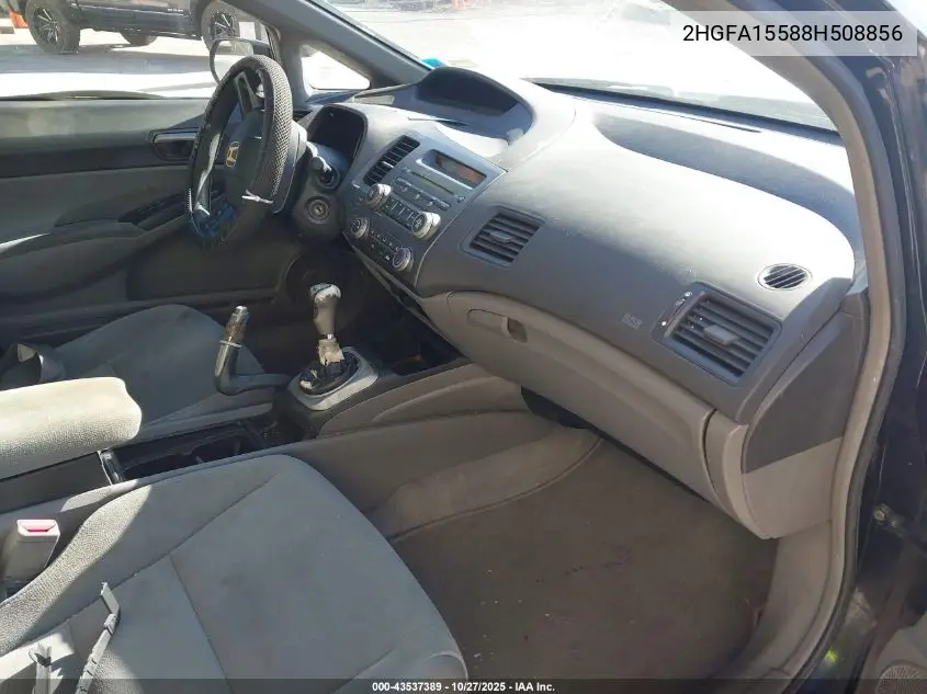 2HGFA15588H508856 2008 Honda Civic Lx