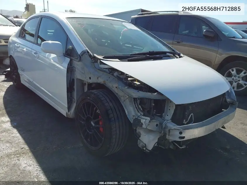 2HGFA55568H712885 2008 Honda Civic Si/Si Mugen