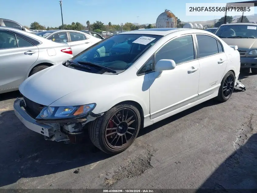 2HGFA55568H712885 2008 Honda Civic Si/Si Mugen