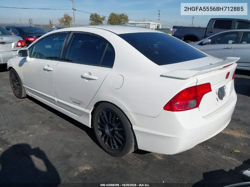 2HGFA55568H712885 2008 Honda Civic Si/Si Mugen