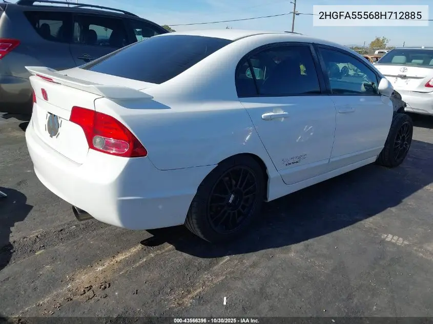 2HGFA55568H712885 2008 Honda Civic Si/Si Mugen