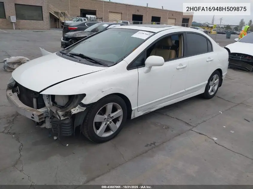 2HGFA16948H509875 2008 Honda Civic Ex-L