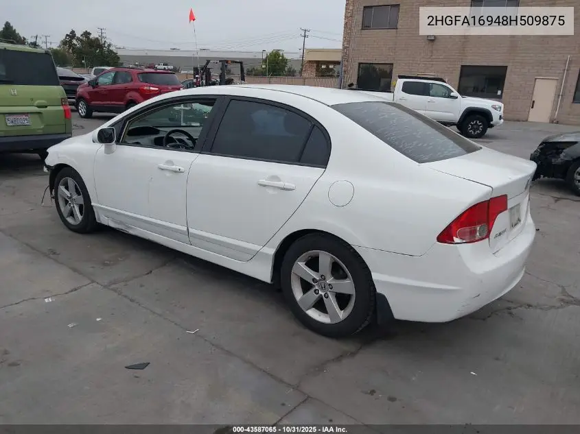 2HGFA16948H509875 2008 Honda Civic Ex-L