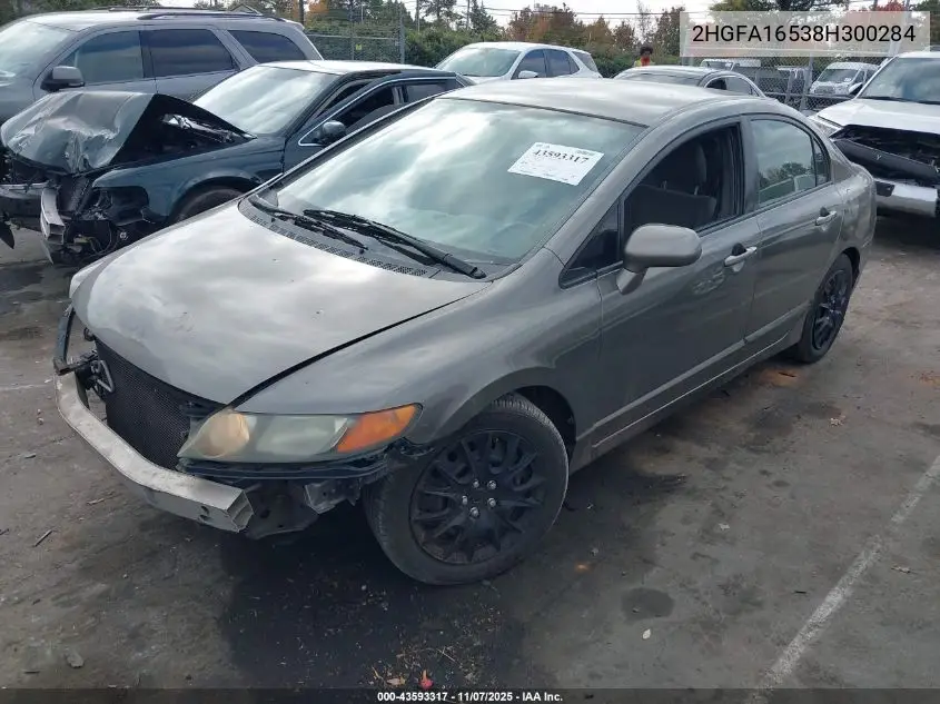 2HGFA16538H300284 2008 Honda Civic Lx