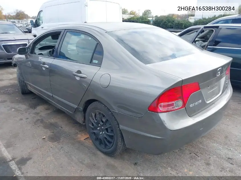 2HGFA16538H300284 2008 Honda Civic Lx