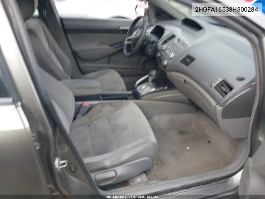 2HGFA16538H300284 2008 Honda Civic Lx