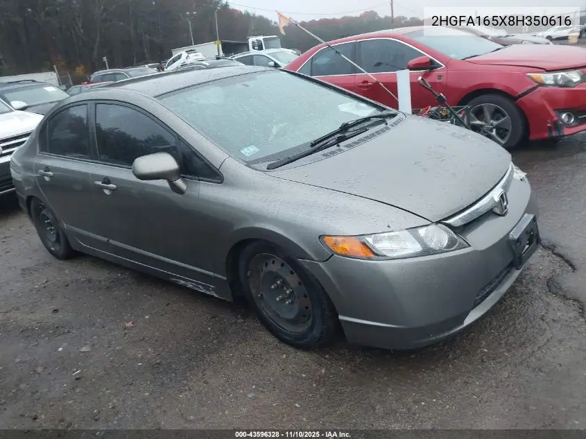 2HGFA165X8H350616 2008 Honda Civic Lx