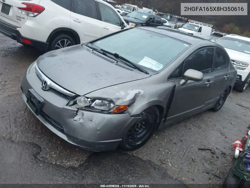 2HGFA165X8H350616 2008 Honda Civic Lx