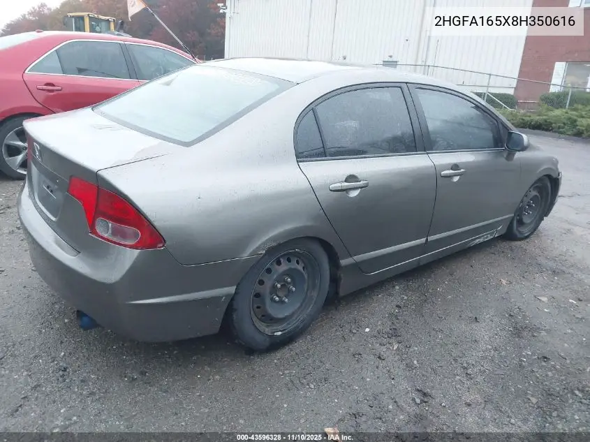 2HGFA165X8H350616 2008 Honda Civic Lx