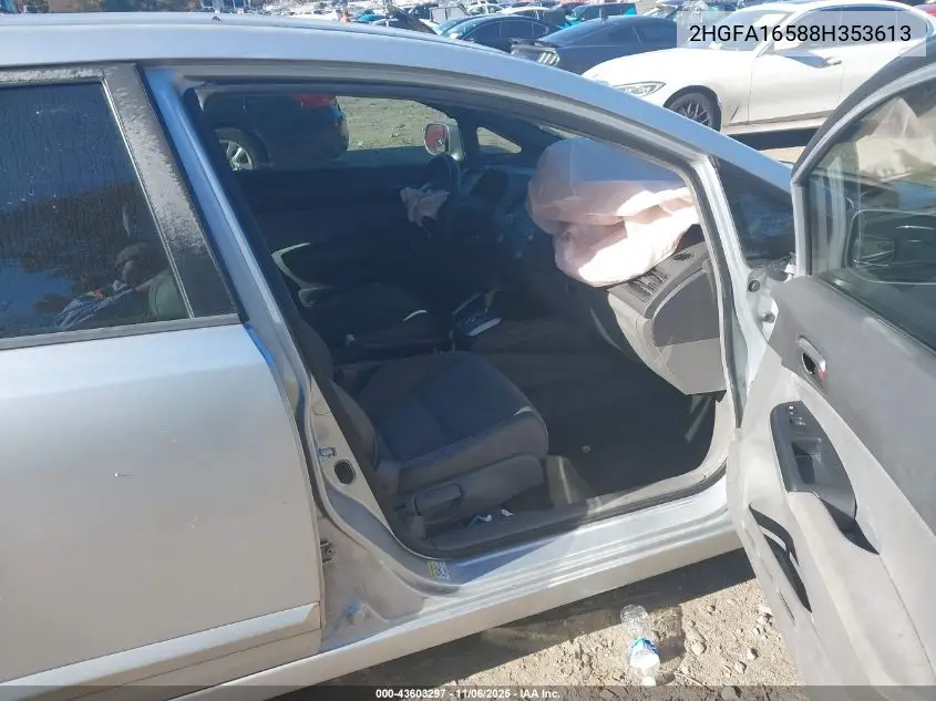 2HGFA16588H353613 2008 Honda Civic Lx