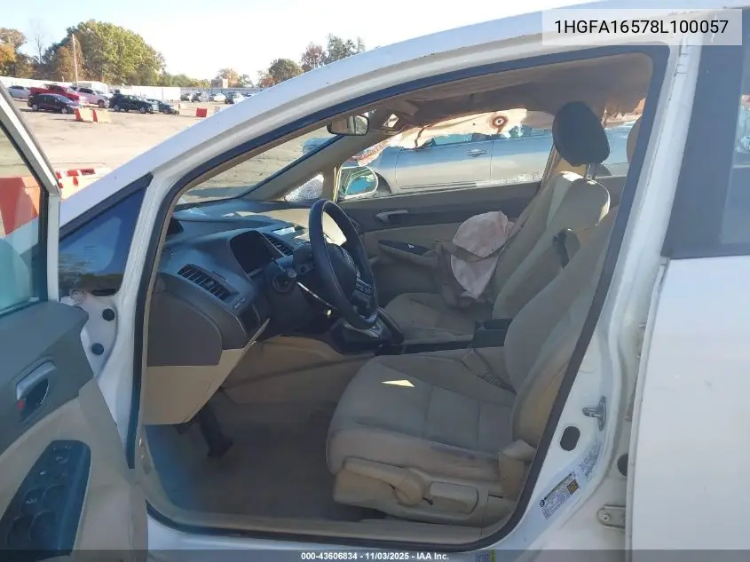 1HGFA16578L100057 2008 Honda Civic Lx