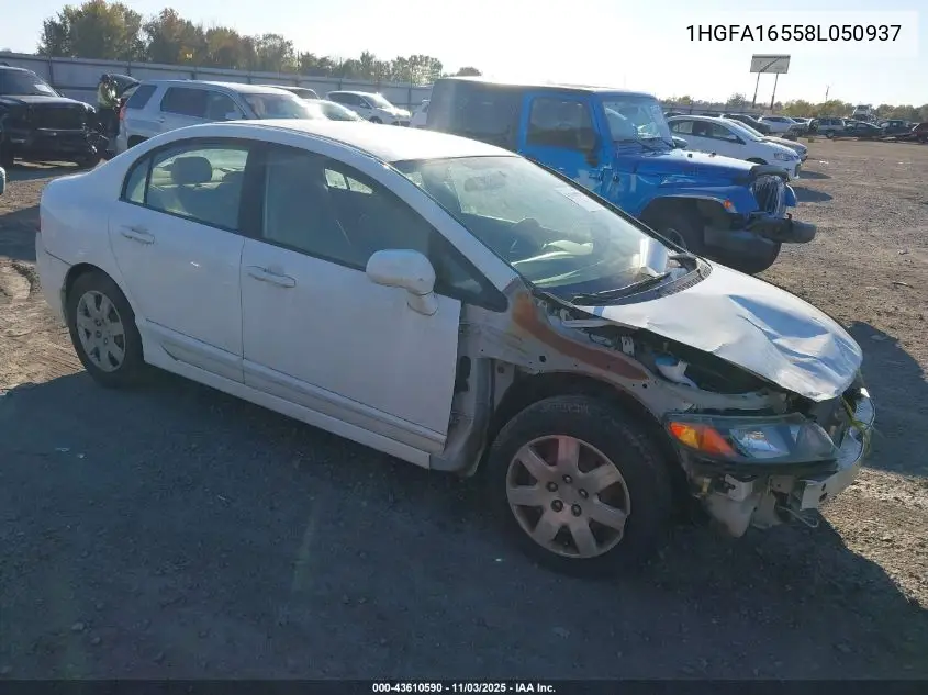 1HGFA16558L050937 2008 Honda Civic Lx
