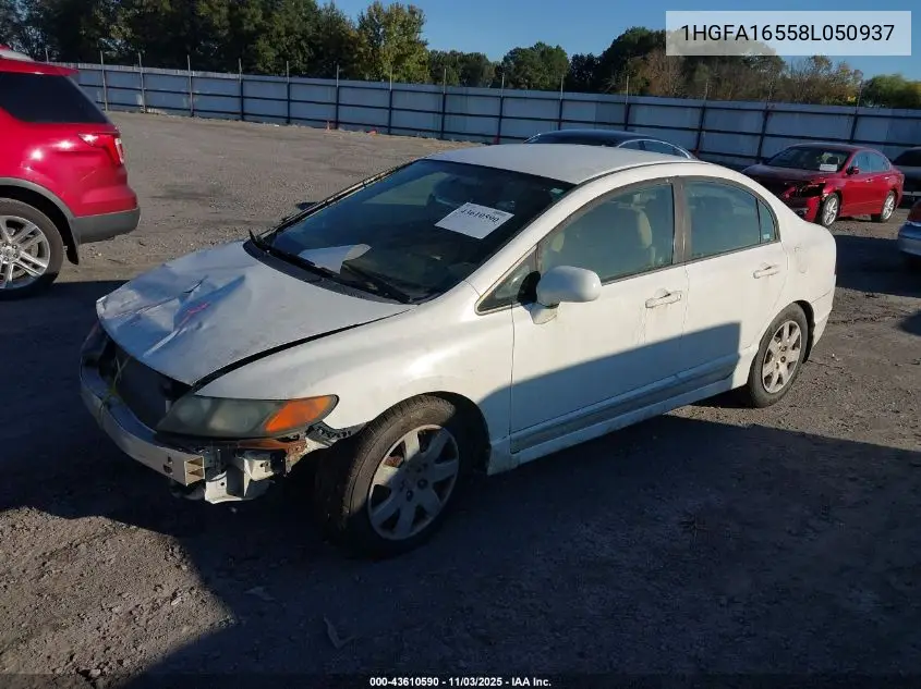 1HGFA16558L050937 2008 Honda Civic Lx
