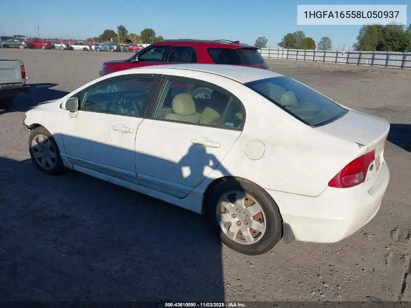 1HGFA16558L050937 2008 Honda Civic Lx