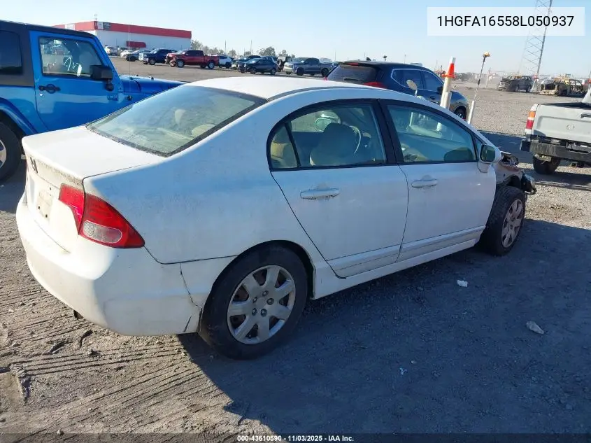 1HGFA16558L050937 2008 Honda Civic Lx