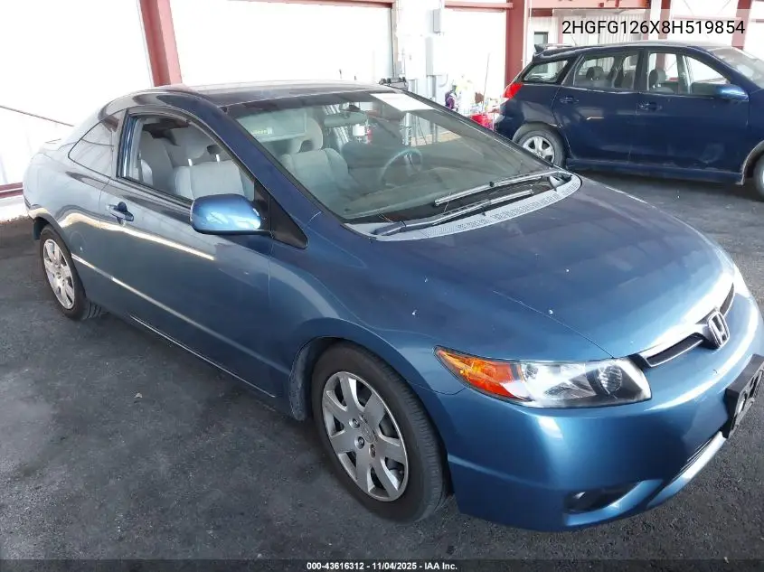 2HGFG126X8H519854 2008 Honda Civic Lx