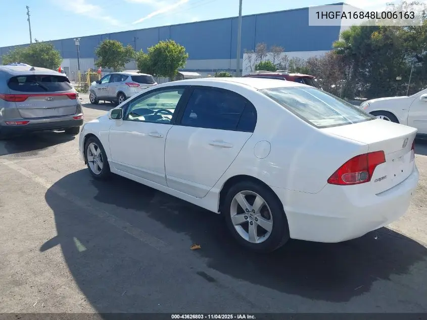 1HGFA16848L006163 2008 Honda Civic Ex
