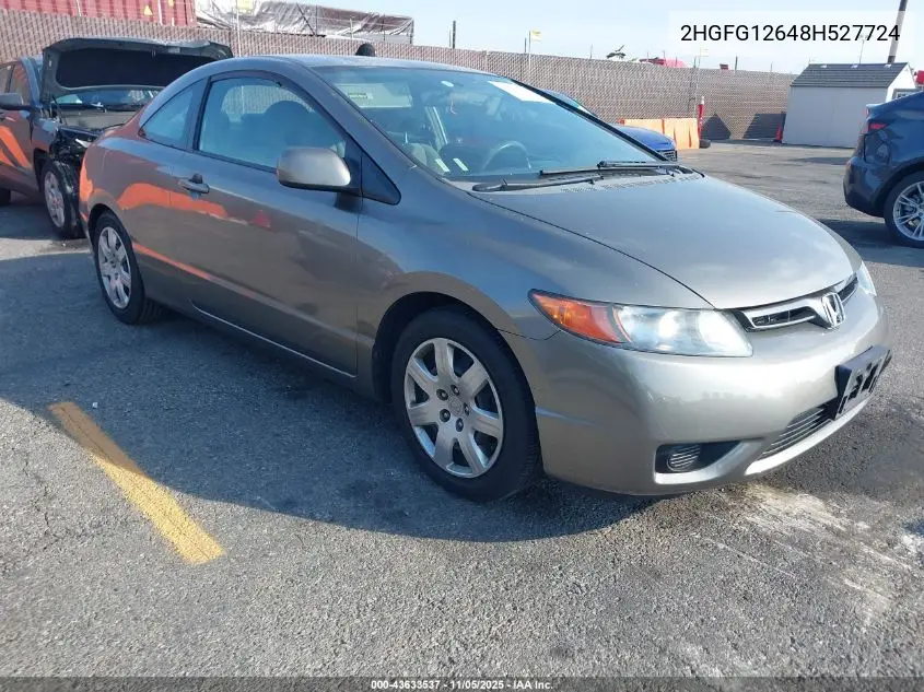 2HGFG12648H527724 2008 Honda Civic Lx