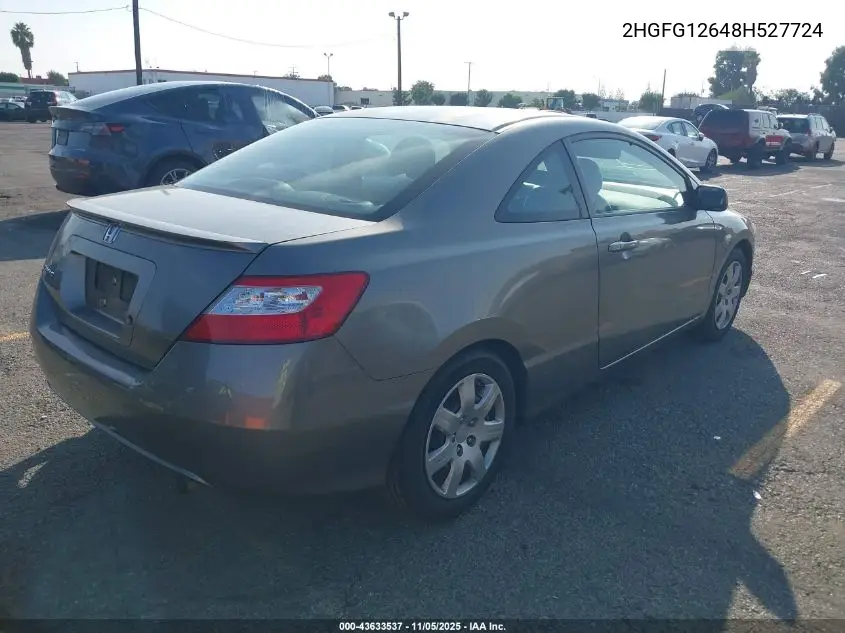 2HGFG12648H527724 2008 Honda Civic Lx