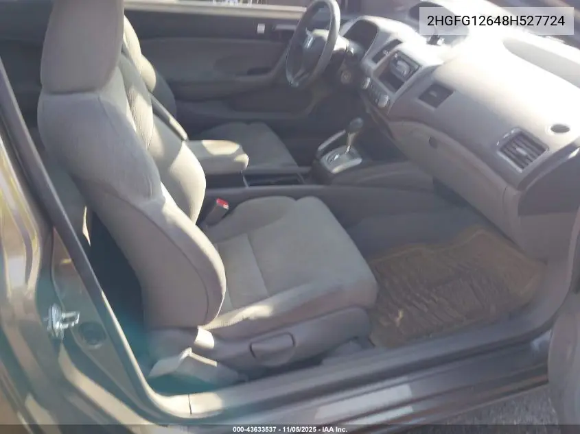 2HGFG12648H527724 2008 Honda Civic Lx