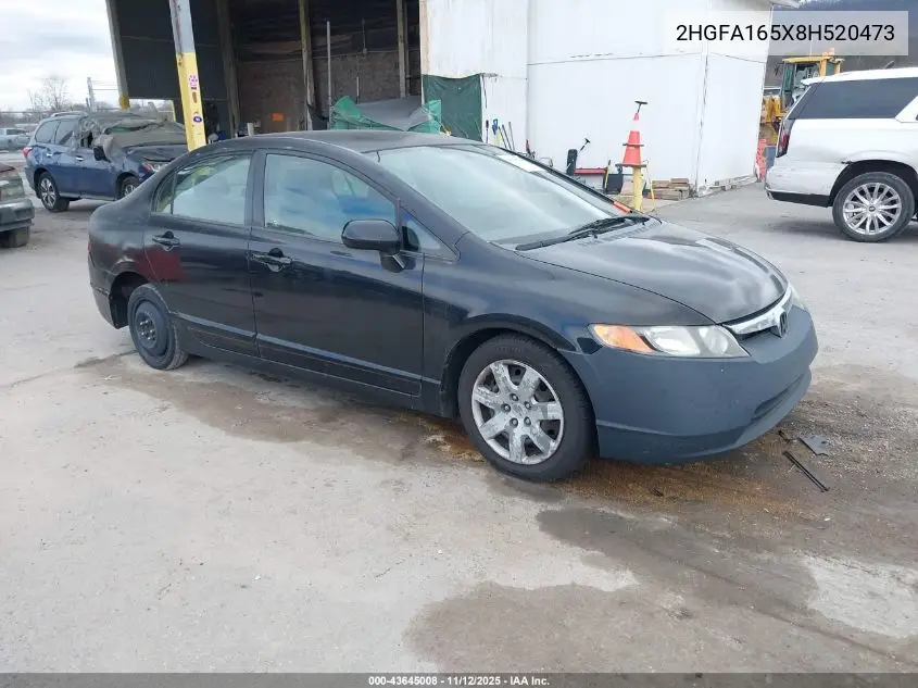 2HGFA165X8H520473 2008 Honda Civic Lx